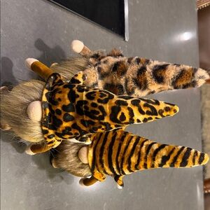 Leopard and Tiger Print Gnome Decor